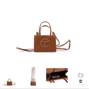 NWT TELFAR SMALL SHOPPING BAG TAN